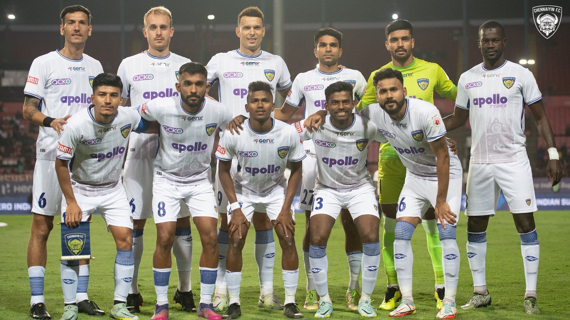 CFC&#039;s current roster (Image via Chennaiyin FC)