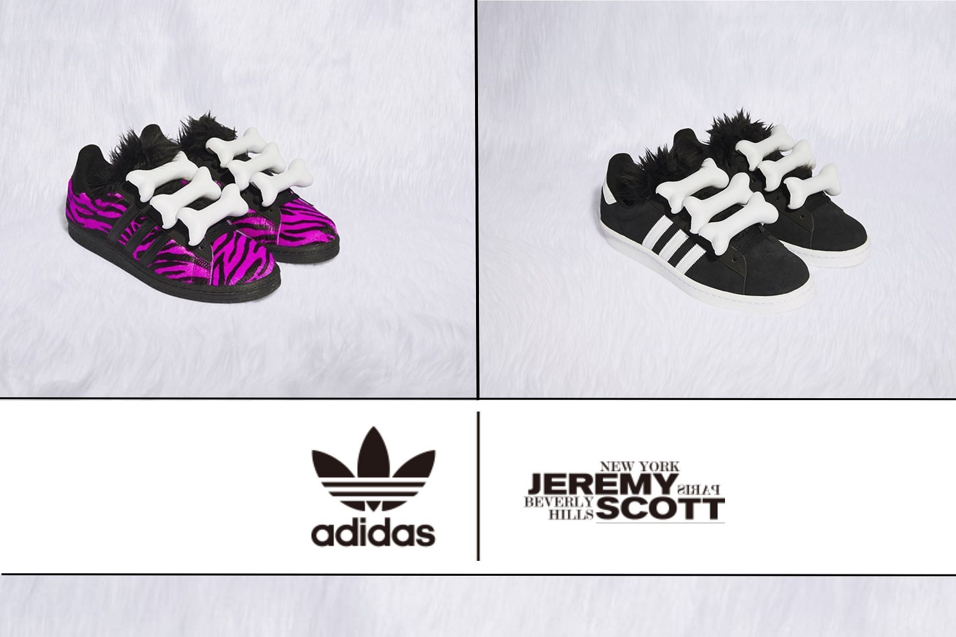 Jeremy Scott x Adidas Campus 80 Bones sneaker pack (Image via Adidas)