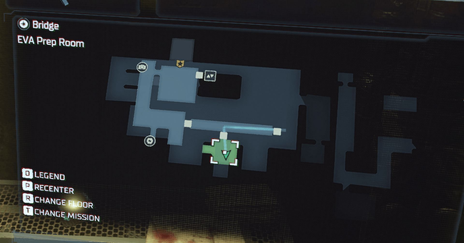 You will find the schematic in the EVA prep room (Image via EA Motive)