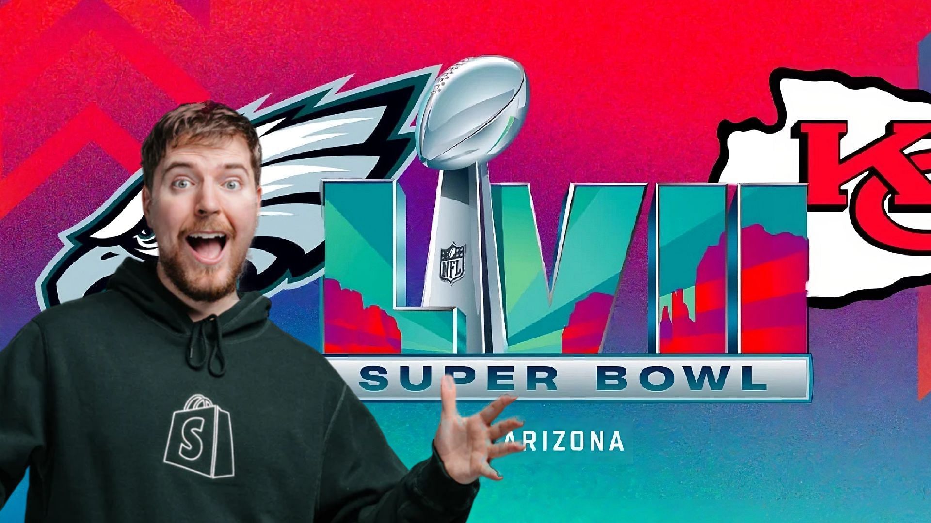 MrBeast makes sneaky Super Bowl cameo during Eagles-Chiefs break