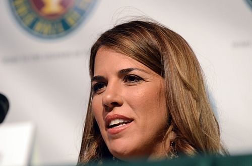 Jennifer Capriati at the 2012 International Tennis Hall Of Fame Induction Ceremony.