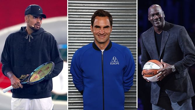 Roger Federer & Michael Jordan are very similar; Pete Sampras, John McEnroe & Andre Agassi would get 'absolutely snipped' in this era: Nick Kyrgios