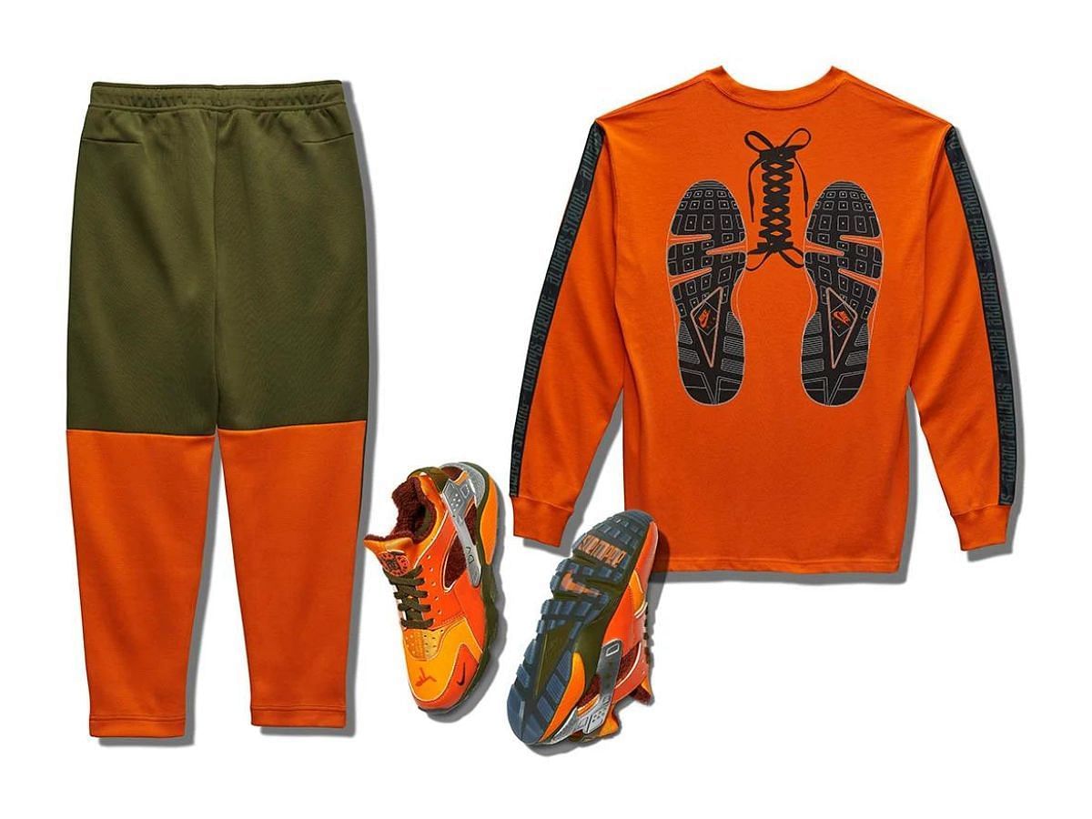 Take a look at the track pant and tee that will arrive with the shoes (Image via Nike)