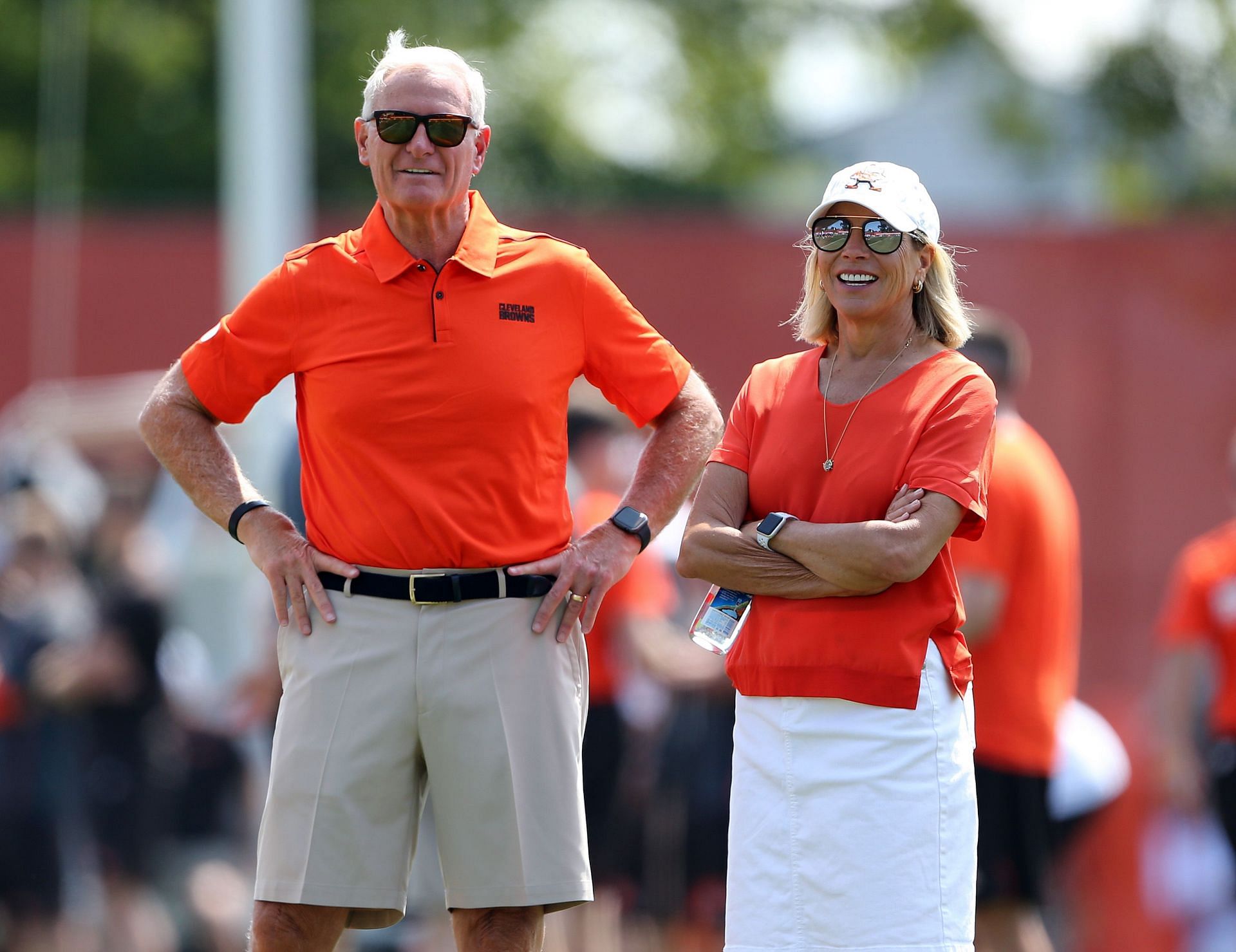 Cleveland Browns owners Jimmy and Dee Haslam