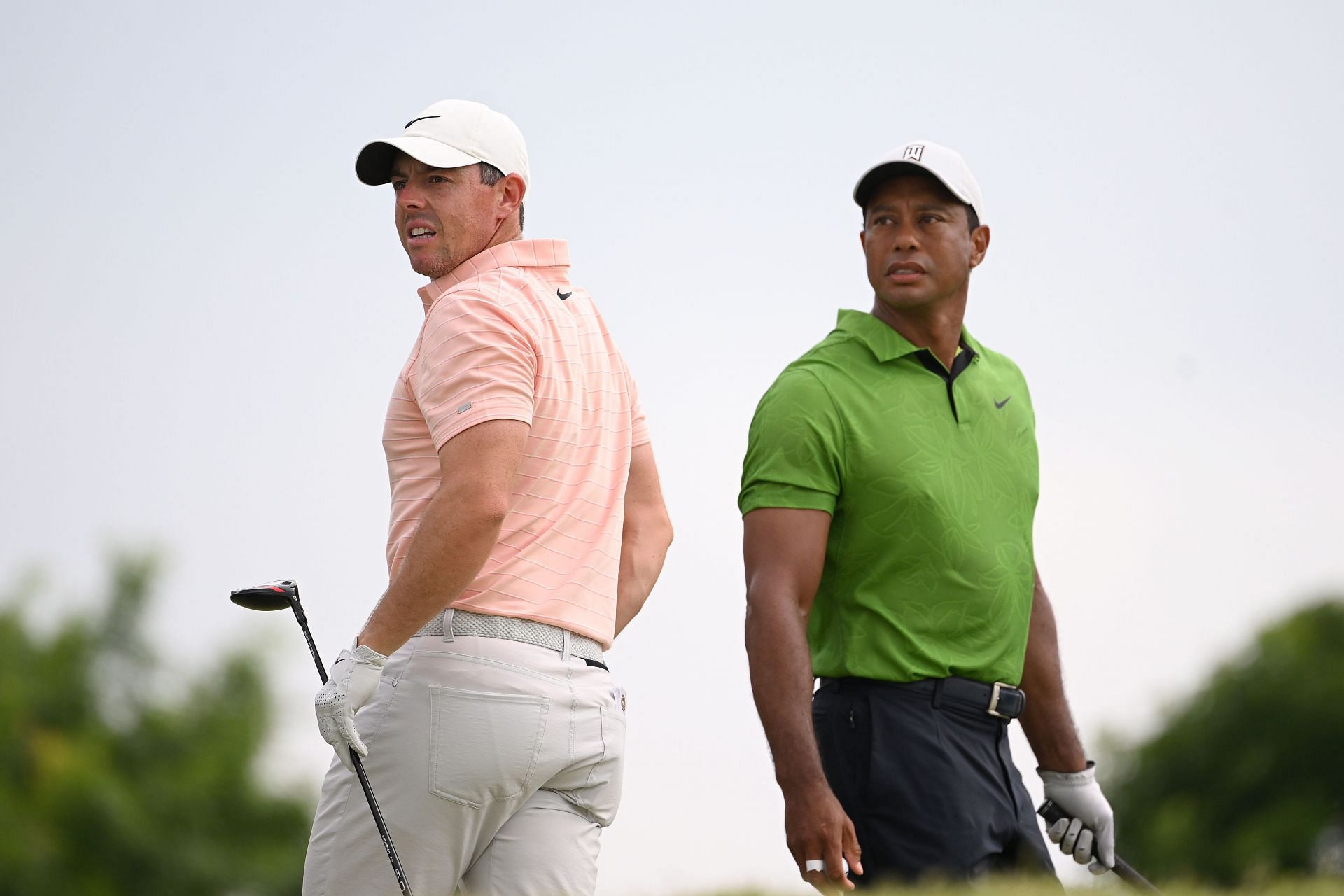 Woods and Mcllroy at the PGA Championship - Round 2