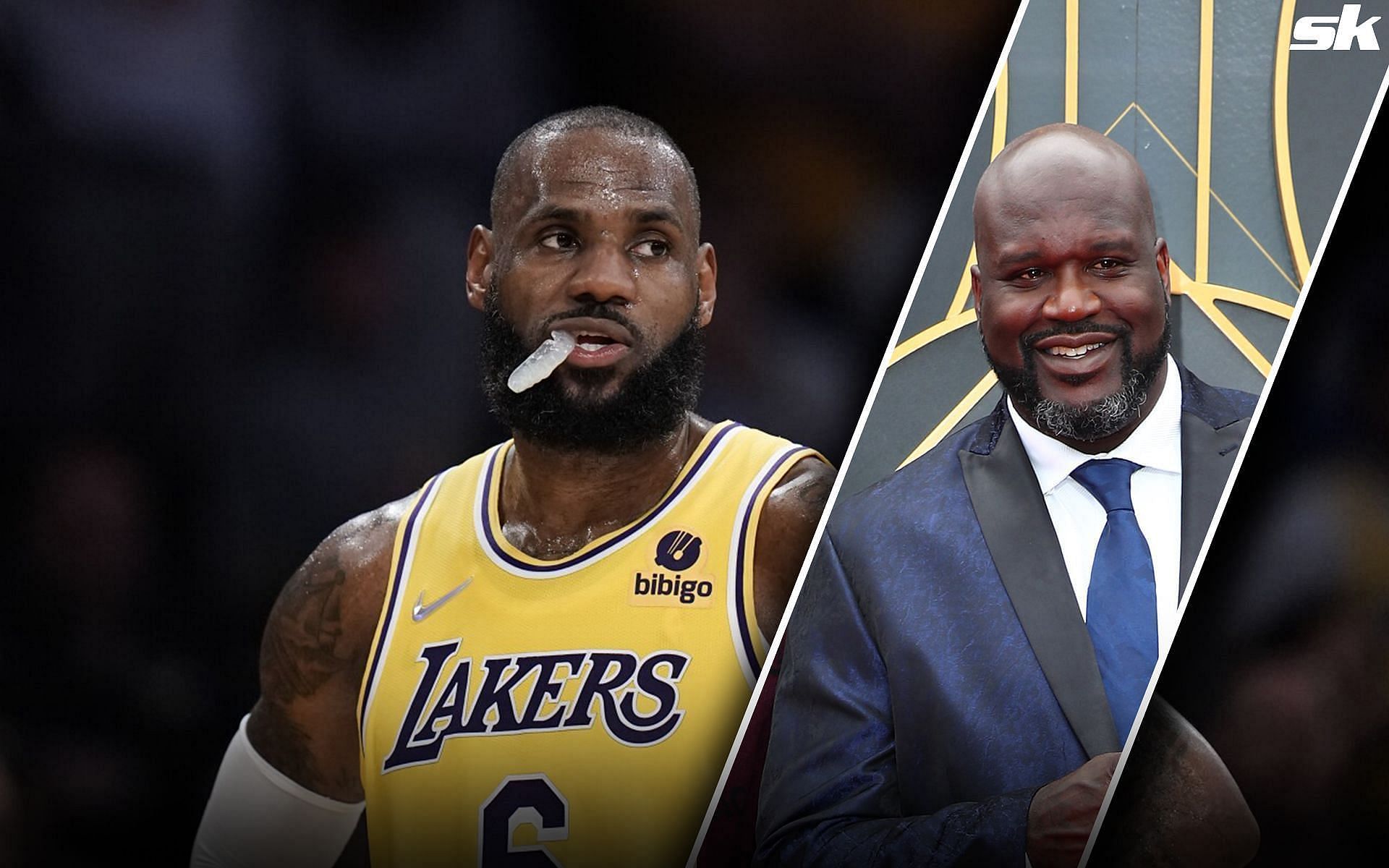 LeBron James and Shaquille O