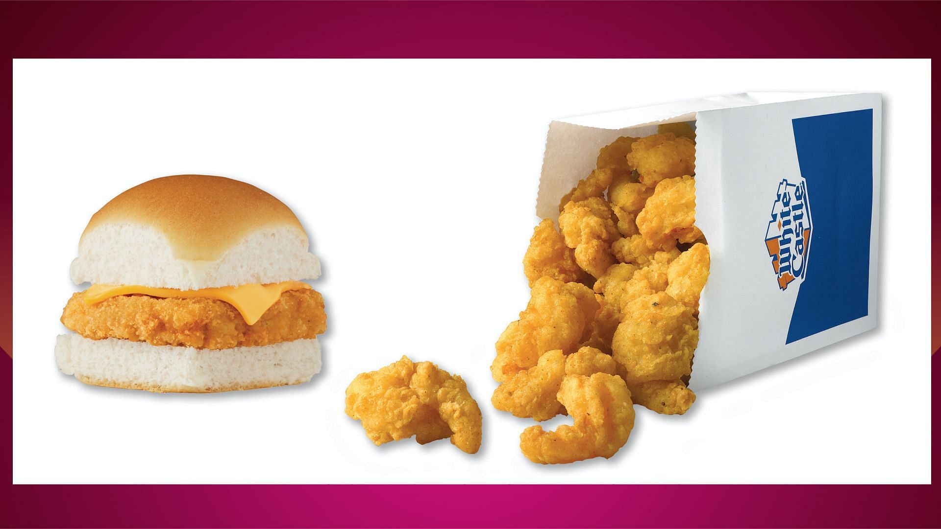 Here is all new White Castle Panko Fish Slider and Shrimp Nibblers! (Image via White Castle)