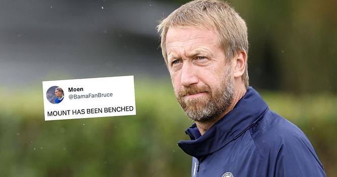 "We are losing", "Potter is a joke" - Chelsea fans cannot believe Graham Potter's starting XI against West Ham United