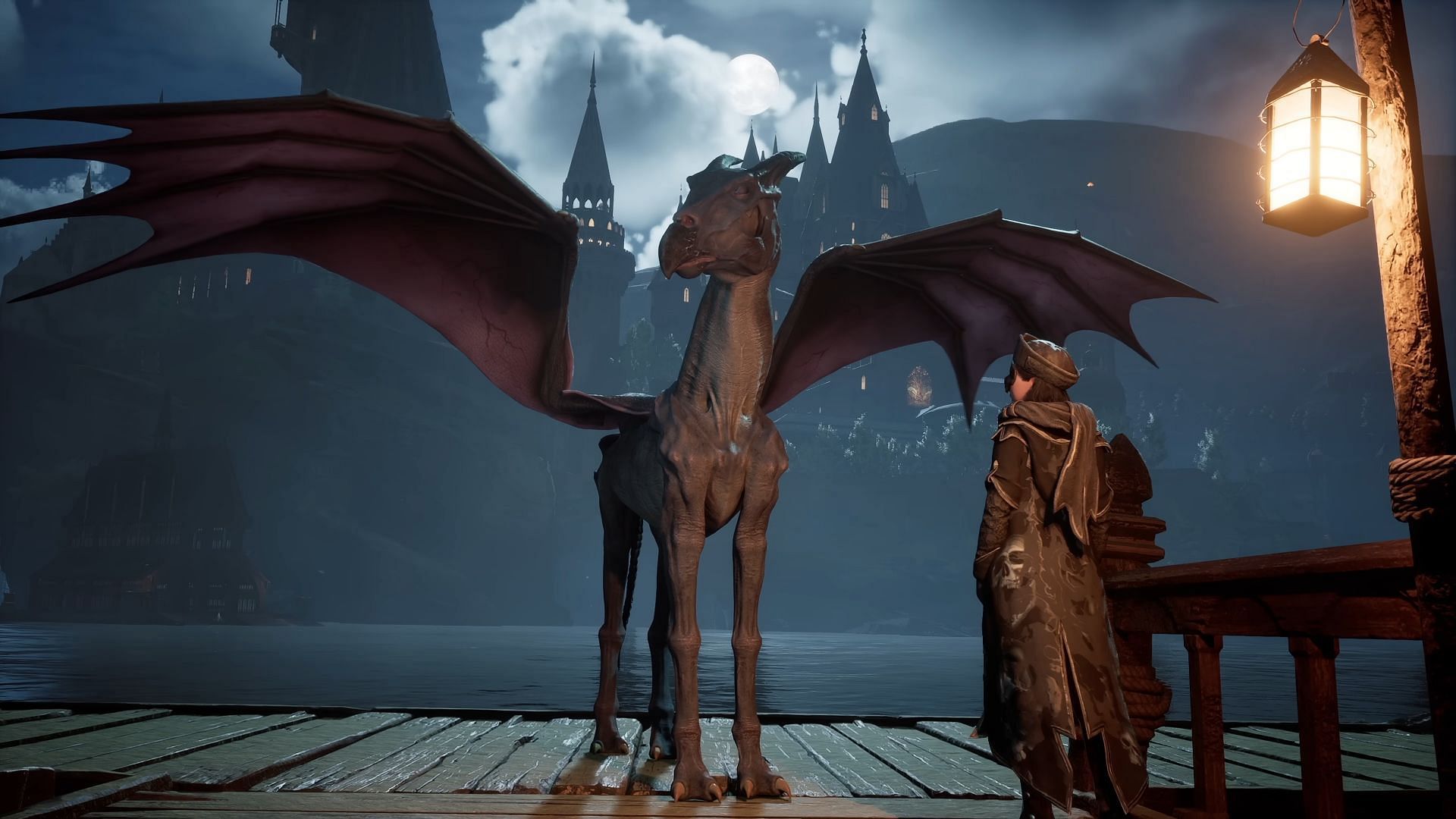 The protagonist can see Thestrals (Image via Hogwarts Legacy)