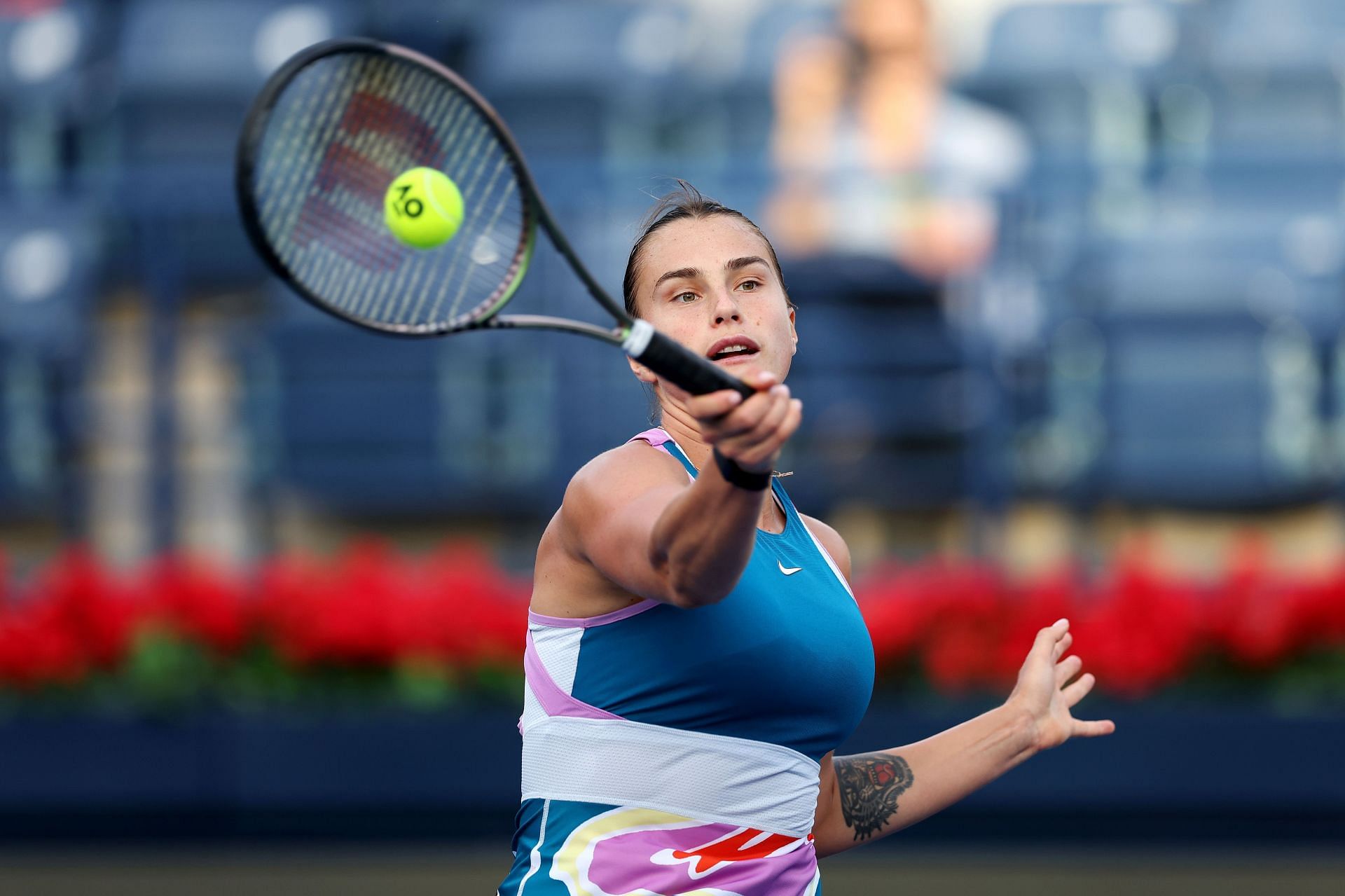 Aryna Sabalenka during the Dubai Duty Free Tennis