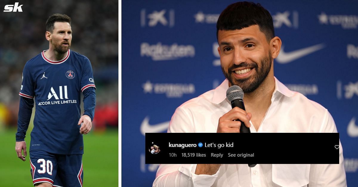 Sergio Aguero was delighted with Lionel Messi