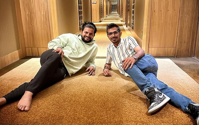 "Took a lot of training and regular practice" - Suresh Raina recreates Yuzvendra Chahal's famous pose