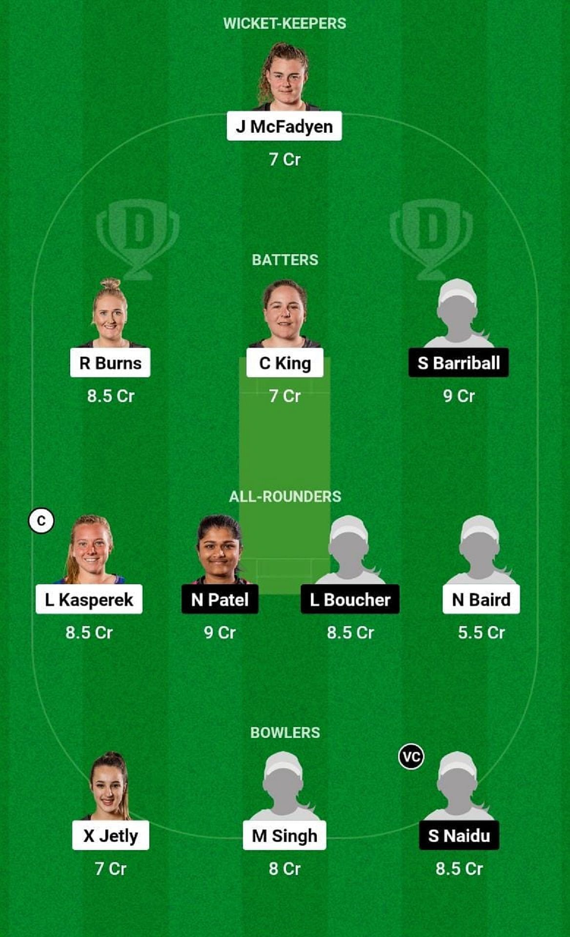 WB-W vs NB-W Dream11 Fantasy Tip - Head to Head League