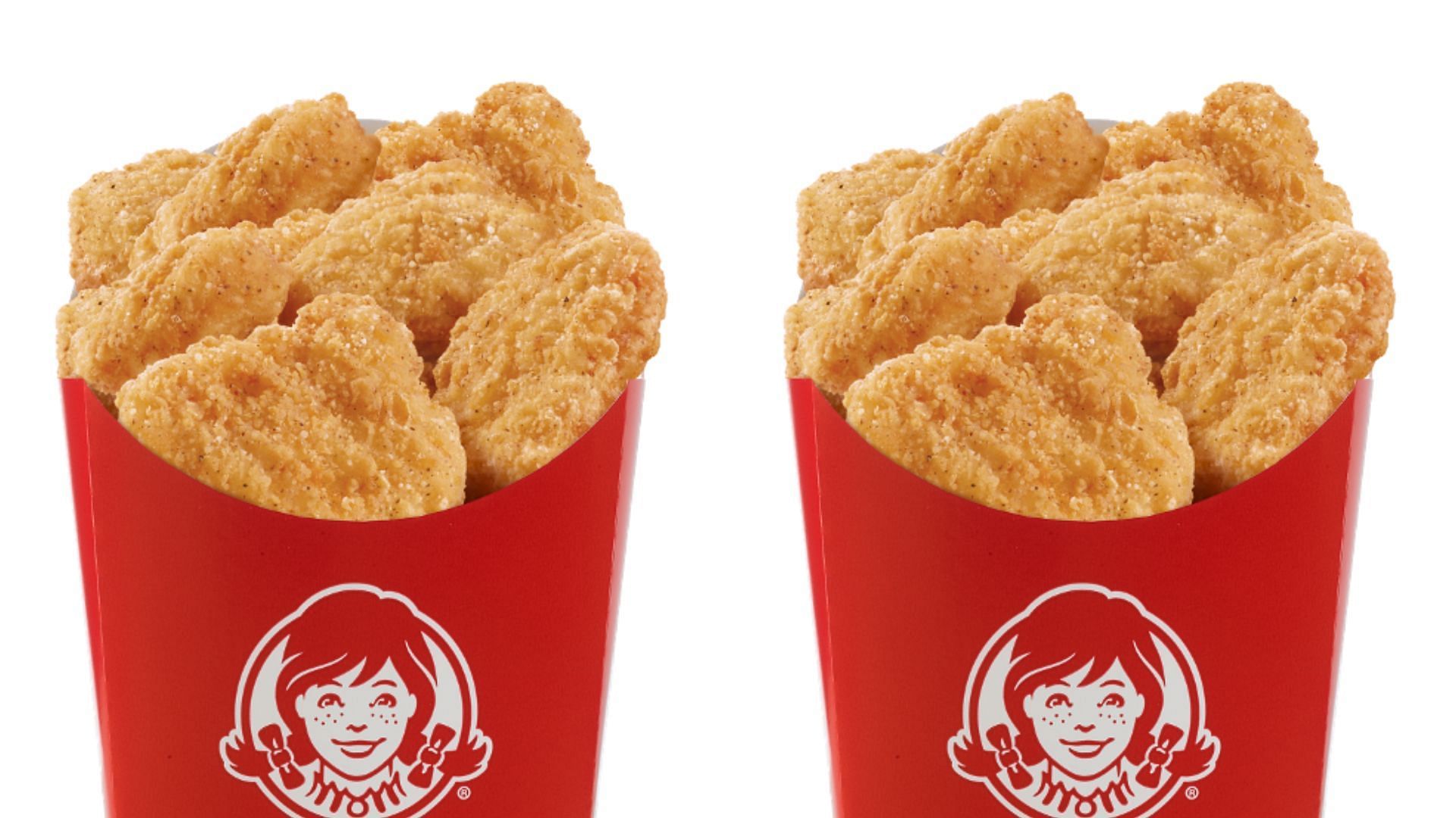 Try out the spicy or classic 10 Piece Chicken Nuggets (Image via Wendy&#039;s)