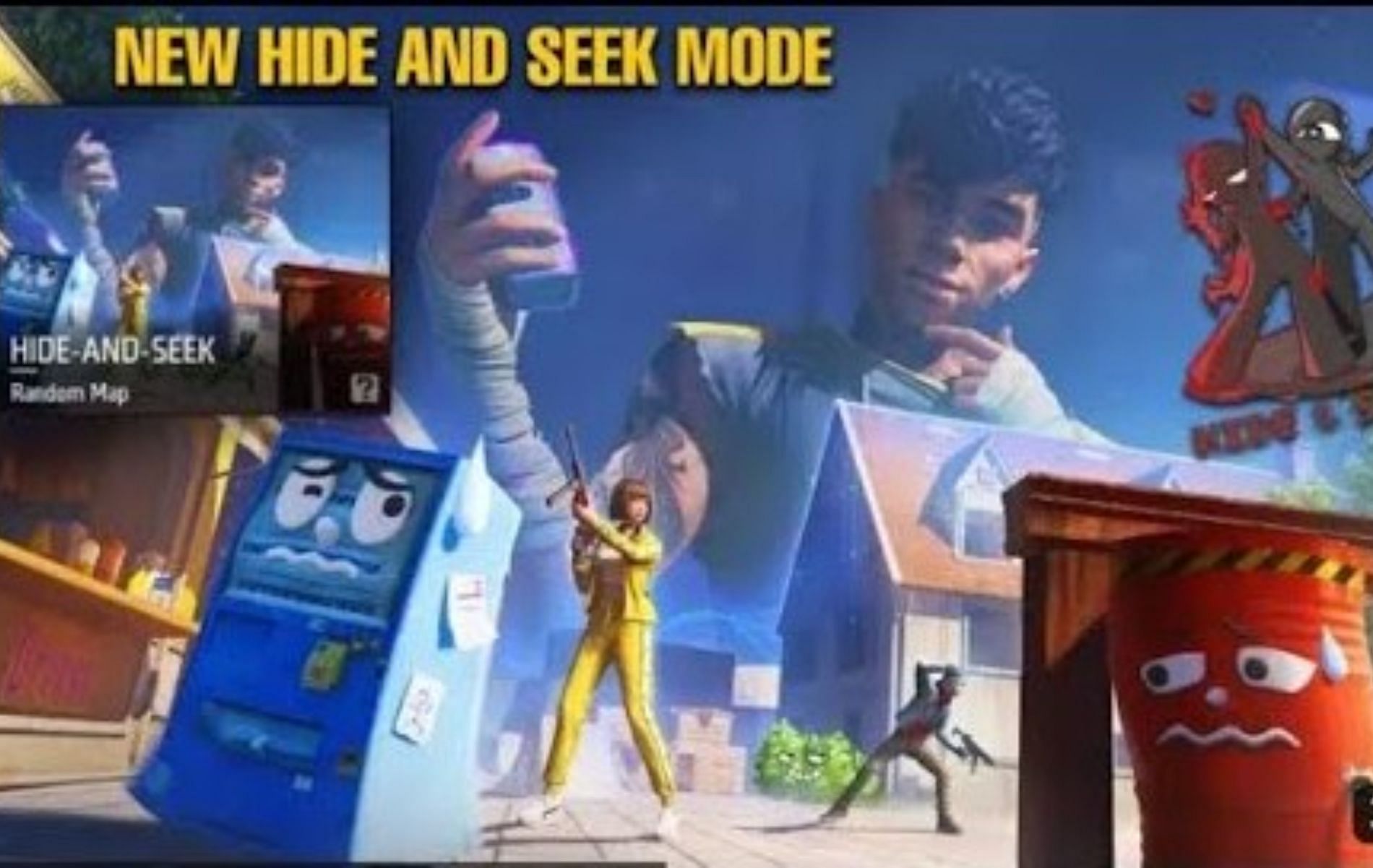 A detailed look at the brand-new Hide and Seek mode in Free Fire MAX (Image via TKR_ARMY/ You Tube)