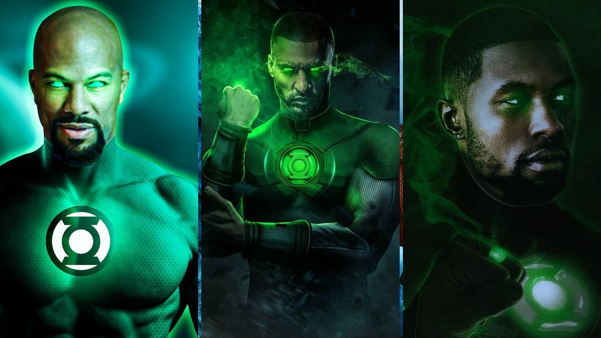 Common, Ricky Wittle and Trevante Rhodes as Green Lantern John Stewart (Image via Sportskeeda)