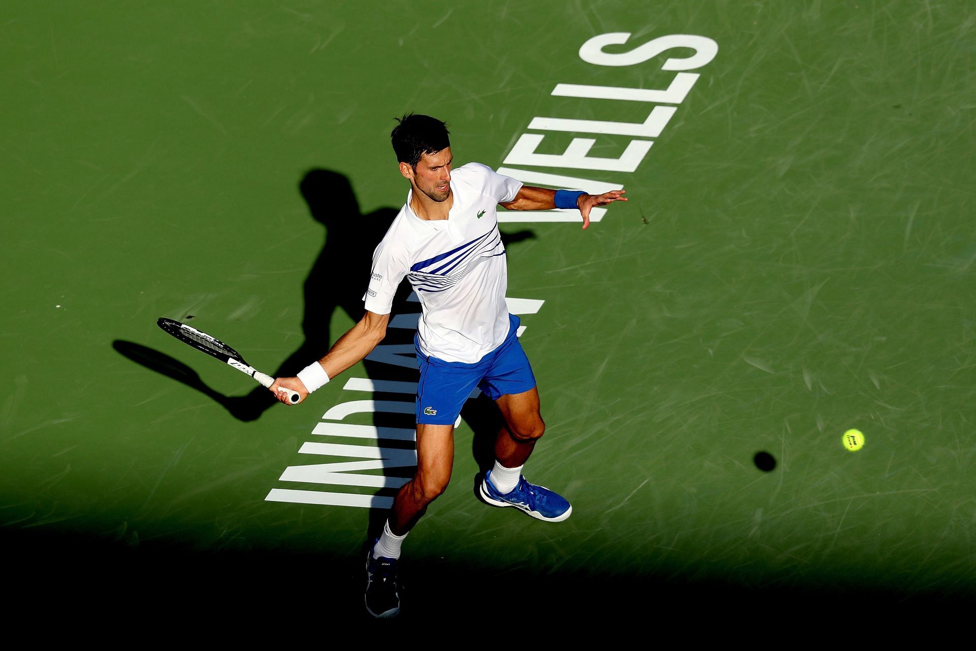 Novak Djokovic at the 2019 BNP Paribas Open