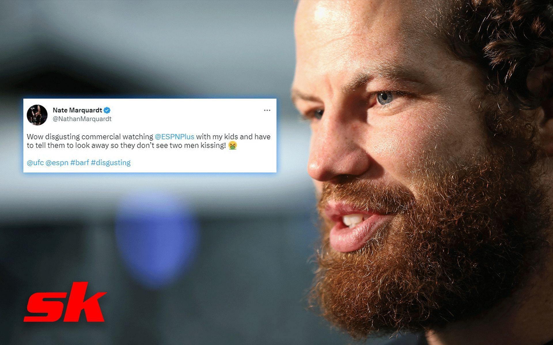 Ex-UFC star Nate Marquardt stands by homophobic tweet [Images via: @NathanMarquardt on Twitter]