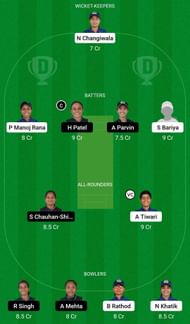 Dream11 Team for Baroda Believers Women vs Baroda Bravers Women - Baroda Women’s T20 Challenge.