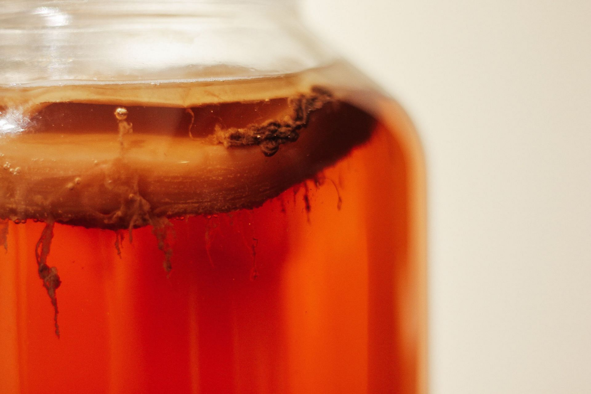 Kombucha can be a great source of gut-friendly bacteria. (Image via Unsplash/Tim Oliver Metz)