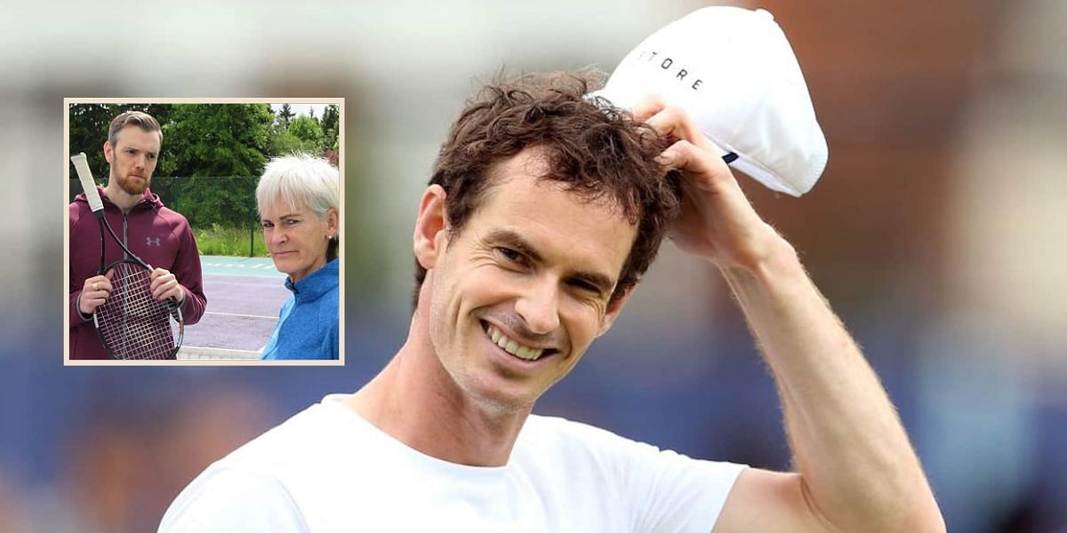 Duncan Murray [character] and Judy Murray (inset), and Andy Murray