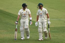 Pictures: Marnus Labuschagne and Steve Smith bat simultaneously against same bowlers during Australia's net sessions