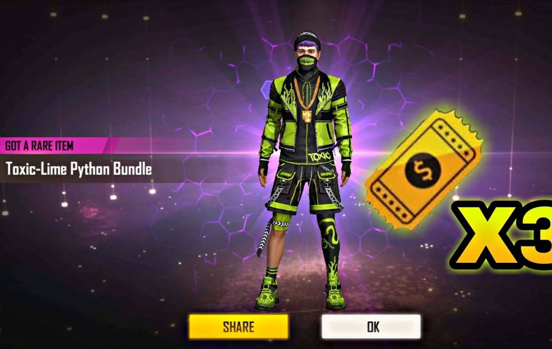 Toxic Lime बंडल  (Image via Garena)