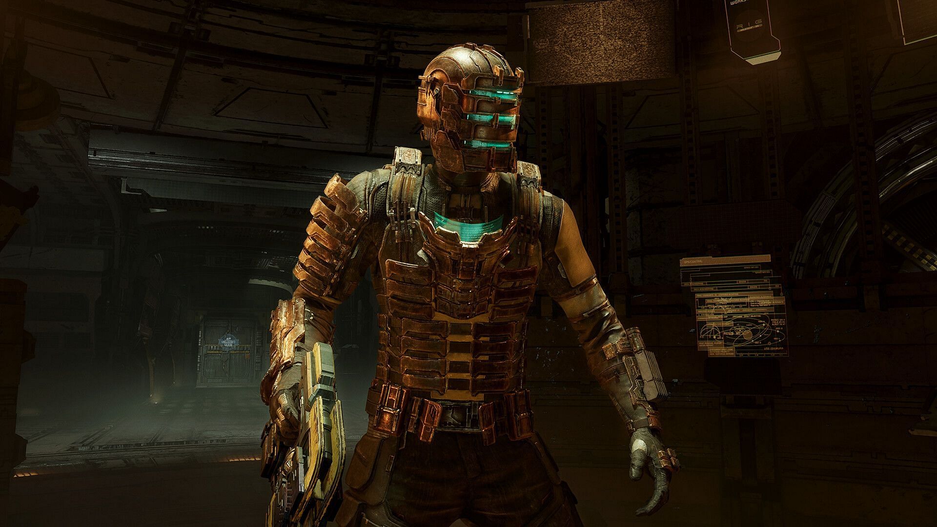 There are a number different RIG suits for players to unlock in Dead Space Remake (Image via Motive, Electronic Arts)