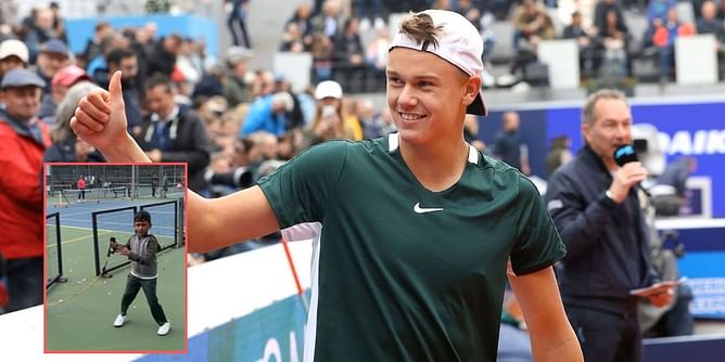 WATCH: Holger Rune's exercise routine adorably recreated by 5-year-old fan