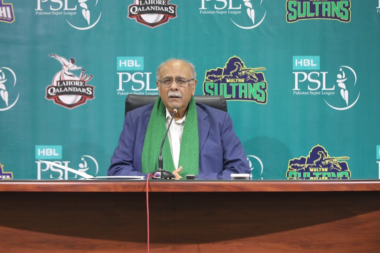 PCB Chairman Najam Sethi.  (Image credit: Getty)