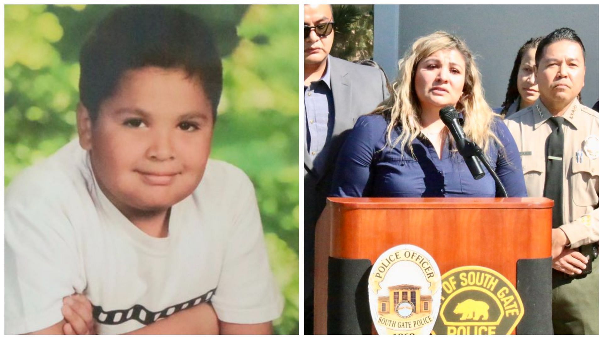 Ricardo Castro was arrested in connection with the fatal car crash that killed a 12-year-old (left), (Images via Pete Demetriou/Twitter)