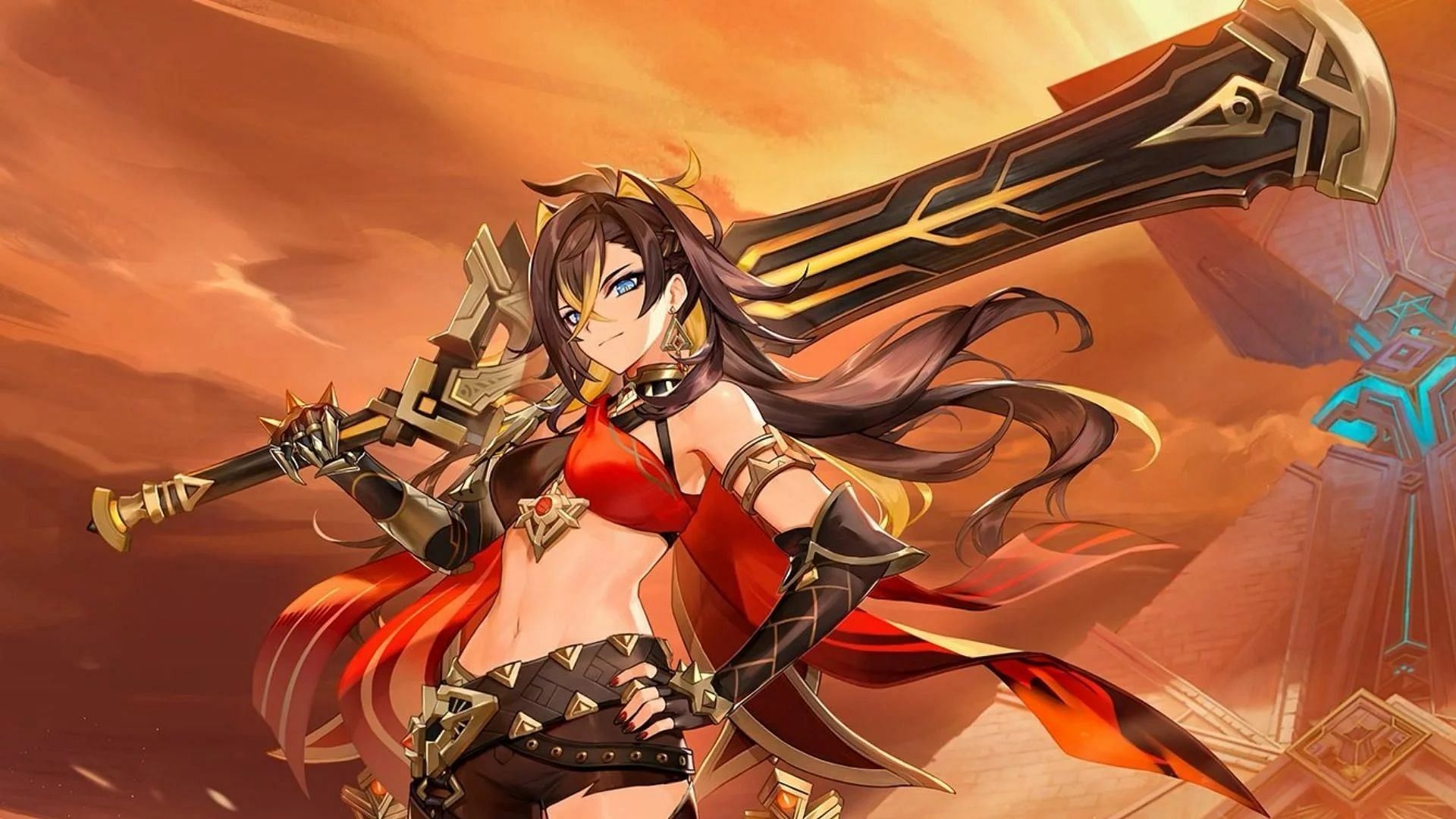Players will soon be able to get this character and her weapon (Image via HoYoverse)