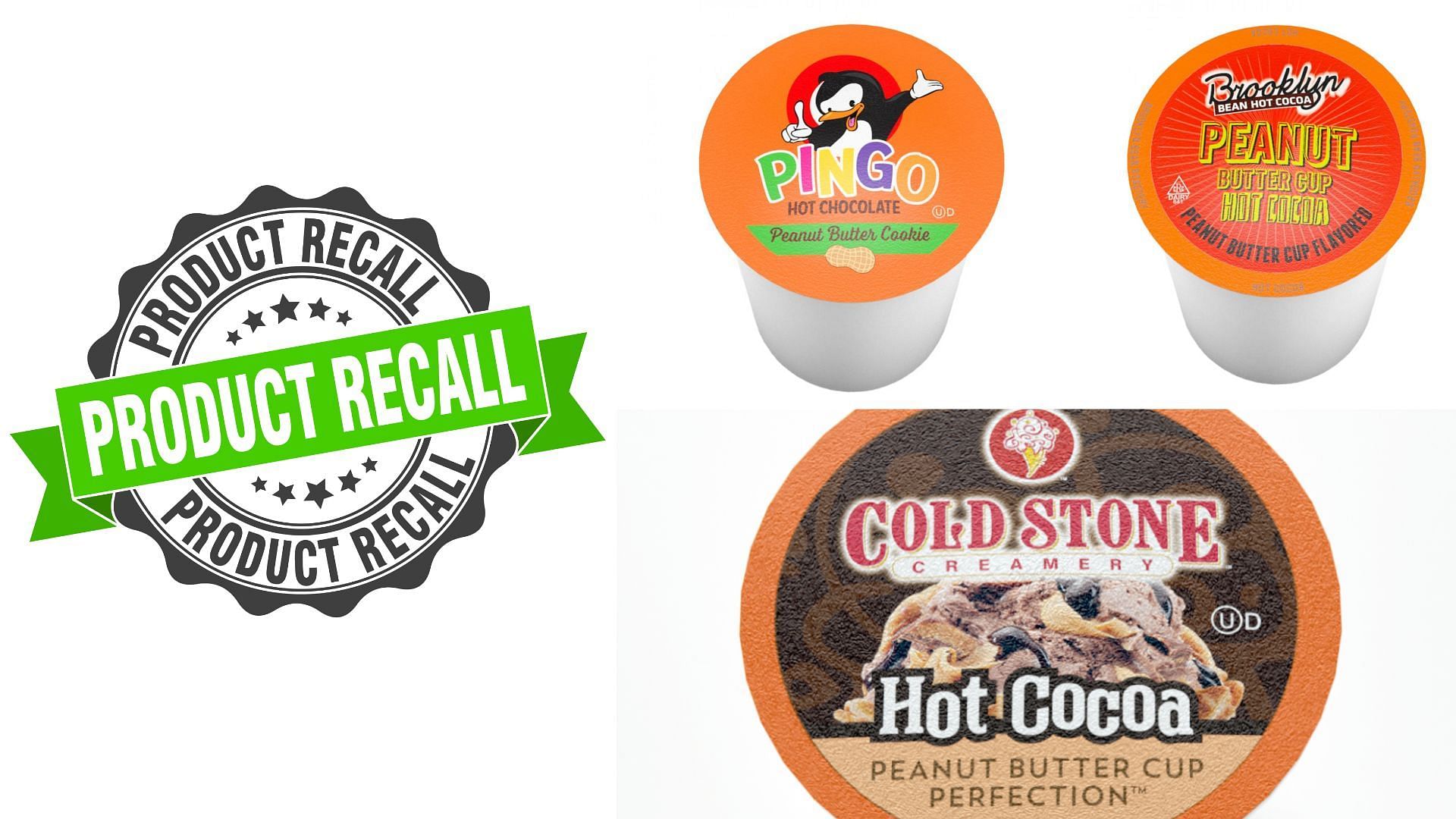 Two Rivers Coffee recalls three flavors of Peanut Butter and/or Hot Cocoa Pods over undeclared peanut allergens concerns (Image via FDA)