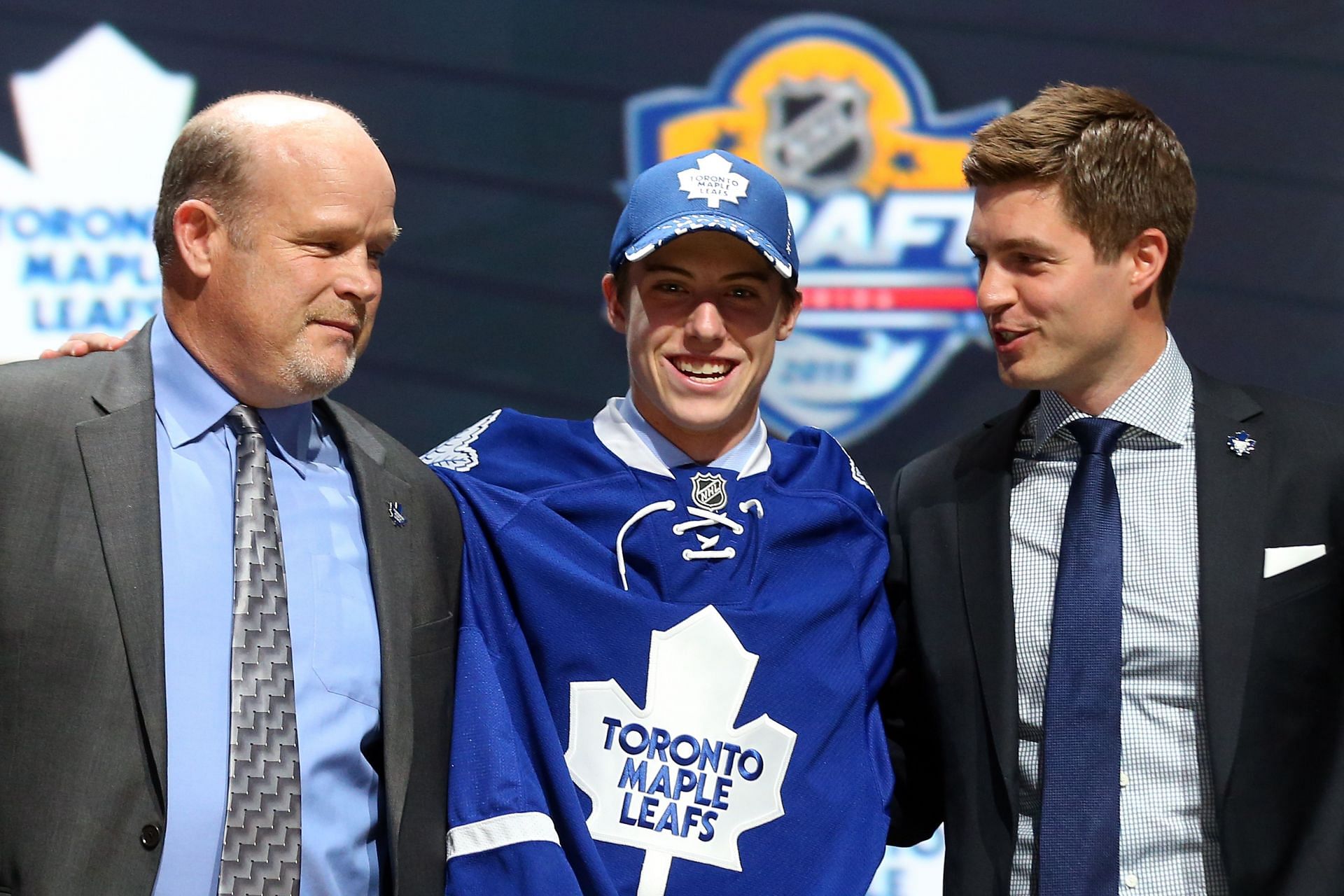 Mitchell Marner during the 2015 NHL Draft - Round One selection