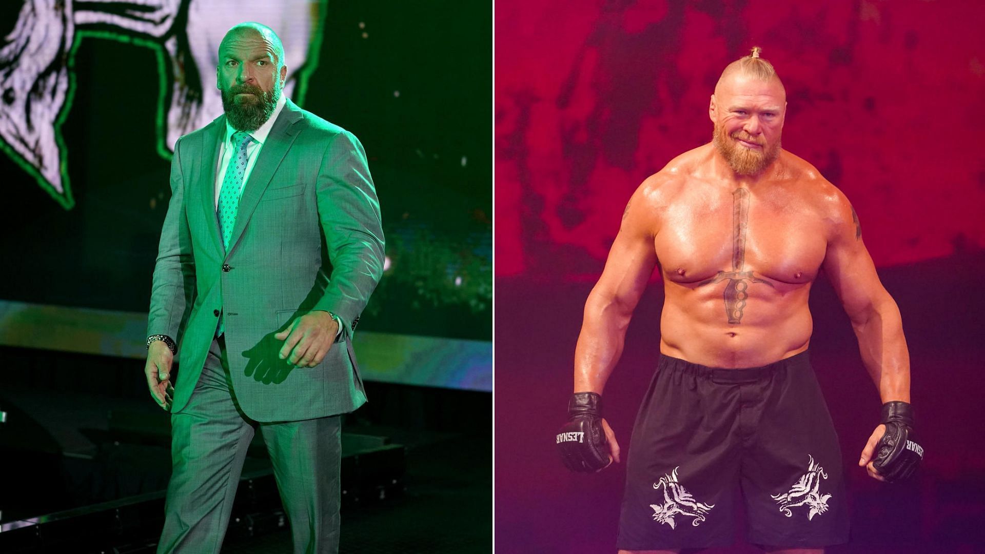Brock Lesnar and Triple H are former WWE Champions!