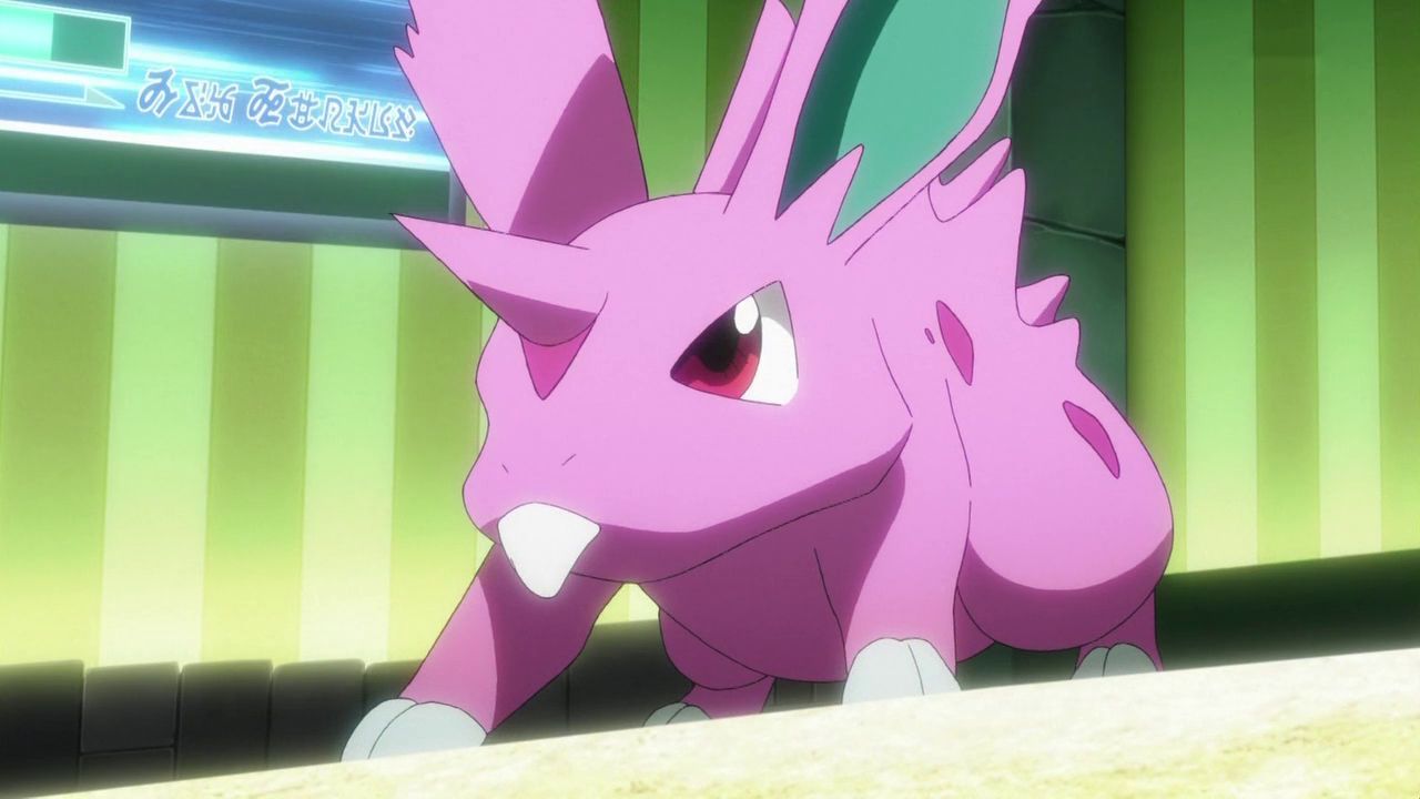 Male Nidoran as seen in Pokemon Origins (Image via The Pokemon Company)