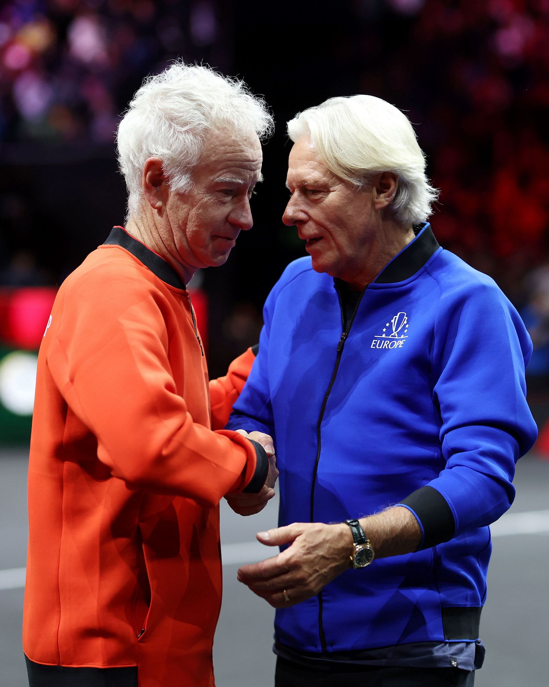John McEnroe (left) and Bjorn Borg