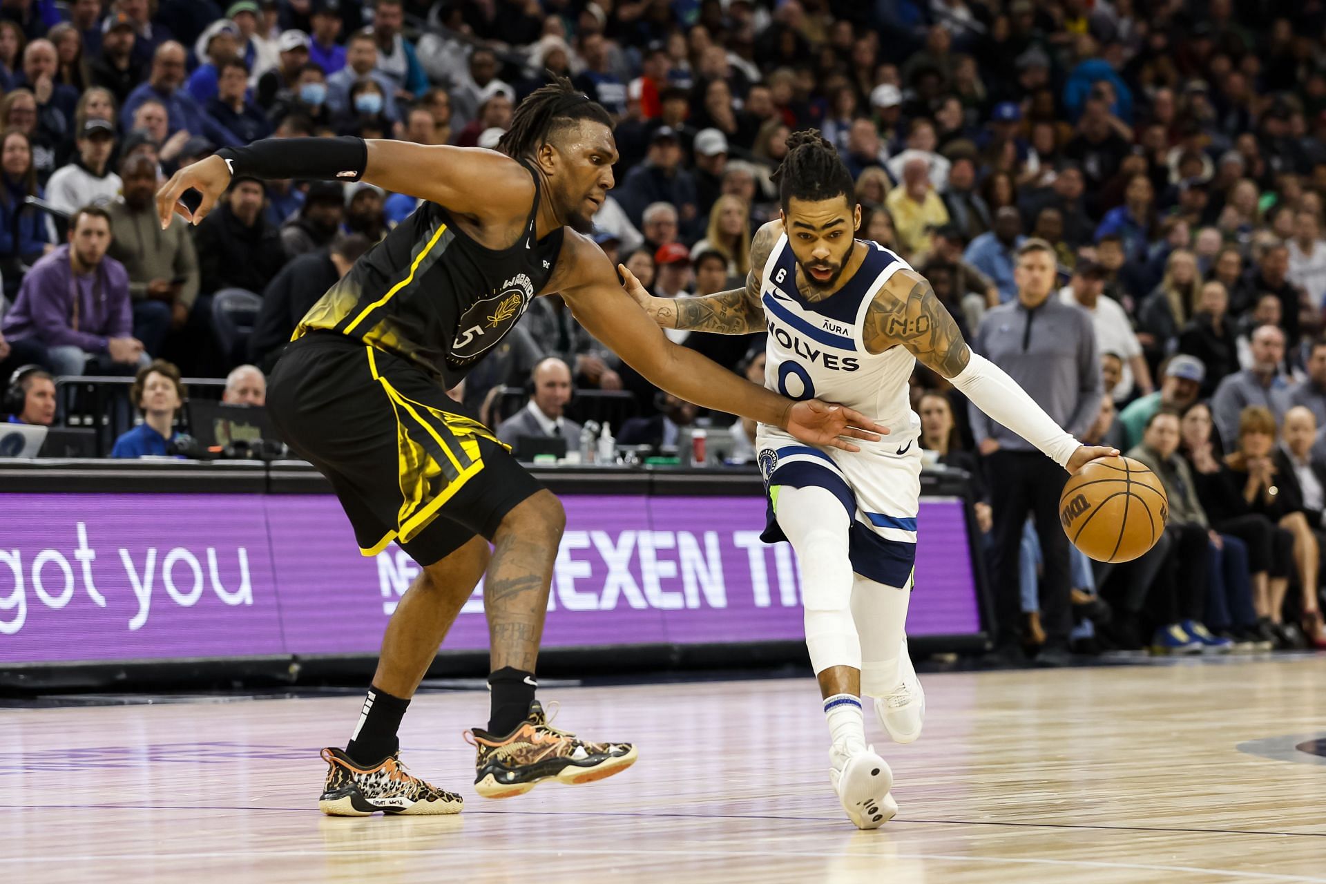 Timberwolves beat the Warriors in an important game (Image via Getty Images)