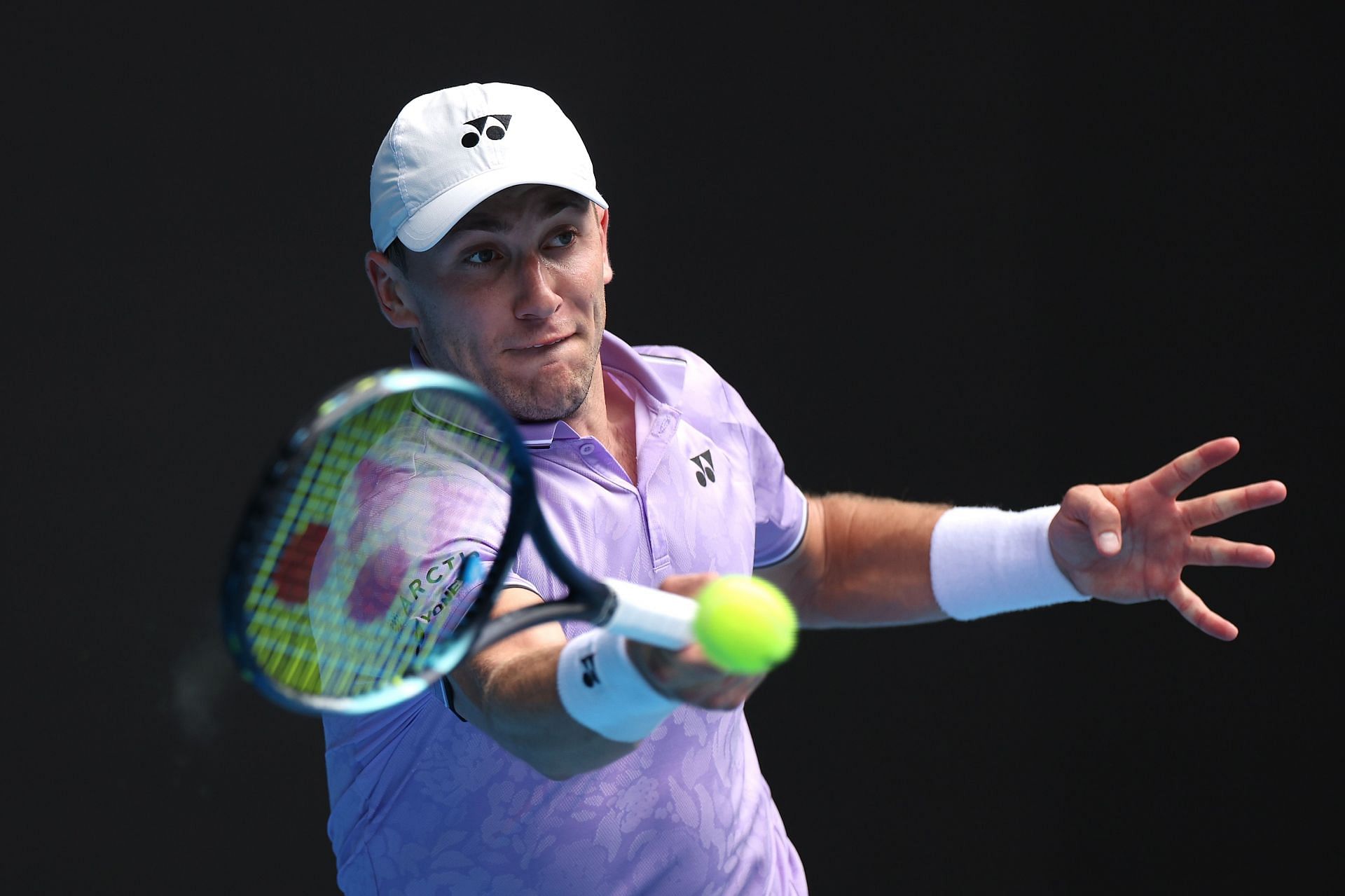 Casper Ruud in action at the 2023 Australian Open