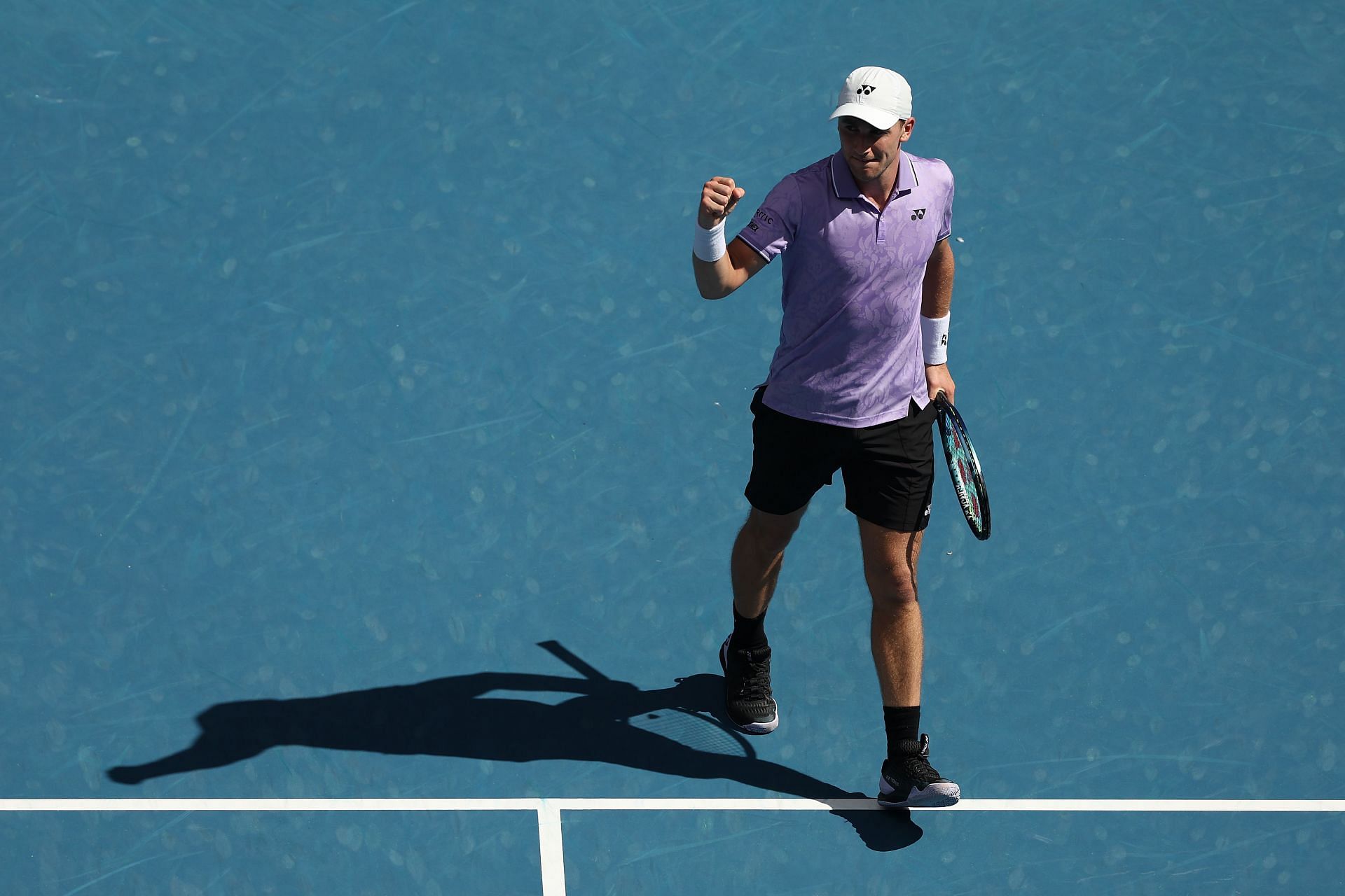 Casper Ruud in action at the Australian Open