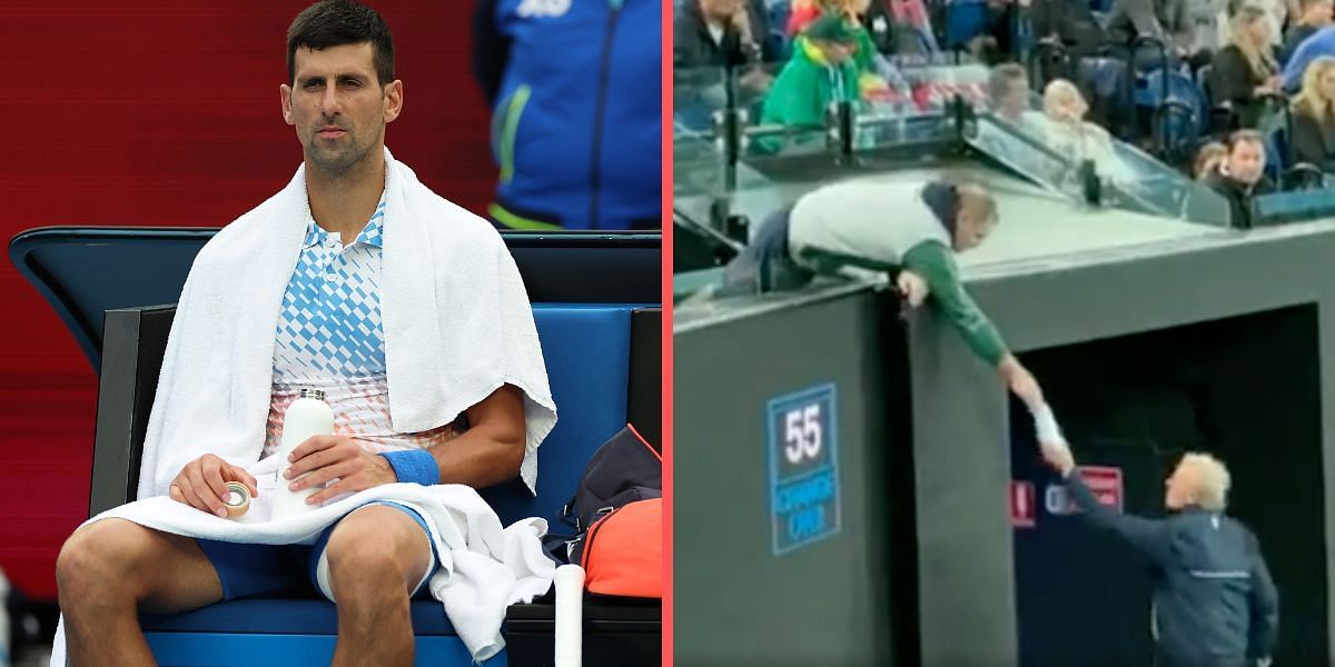 Novak Djokovic found himself in a 