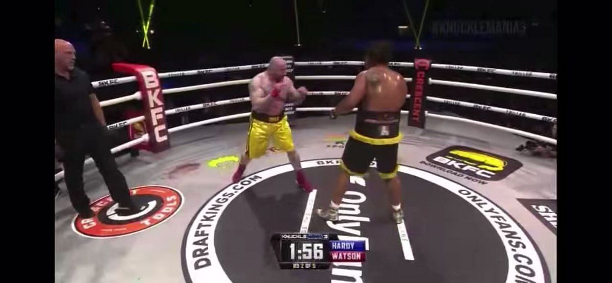 Happy Punch on X: Greg Hardy just got knocked out cold in his BKFC debut  