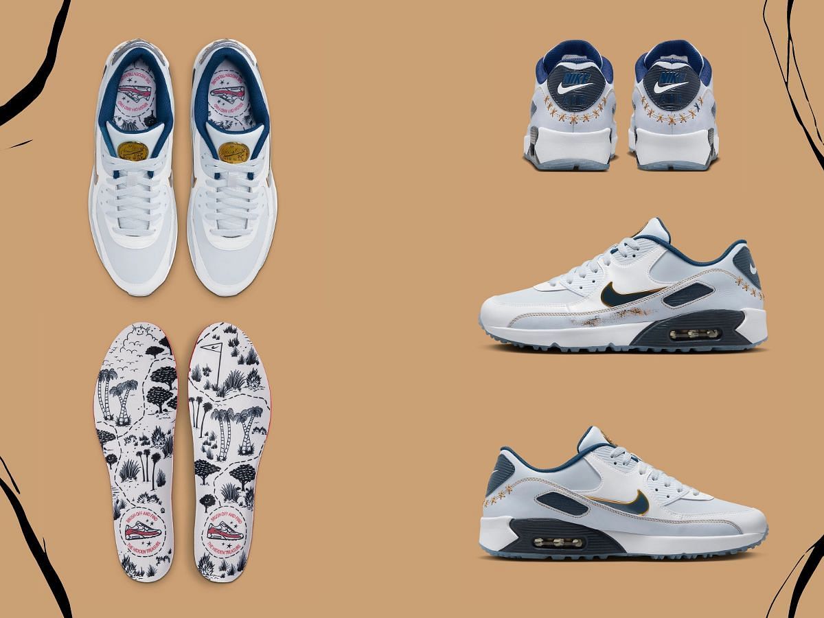 Here&#039;s a detailed look at the upcoming Nike Air Max 90 sneakers (Image via Sportskeeda)