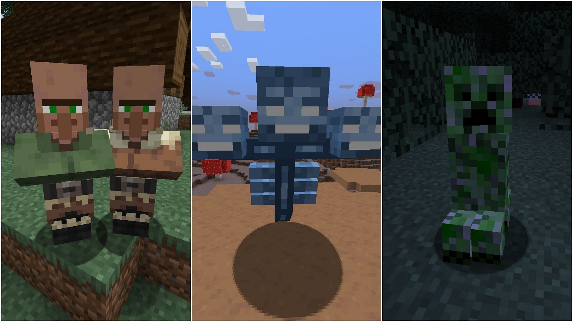 Minecraft if there were Creeper Boss Mobs 