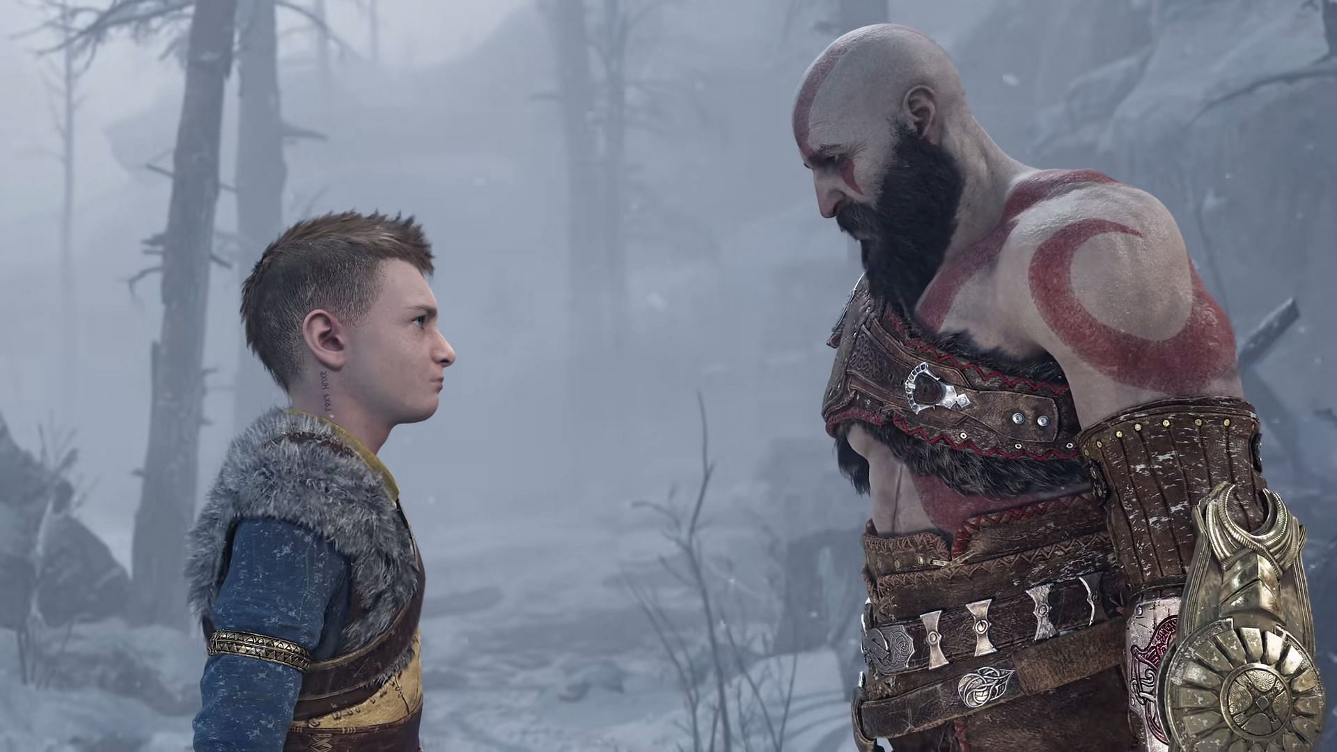 Kratos and Atreus on a journey through the Nine Realms, where the revelation of Atreus