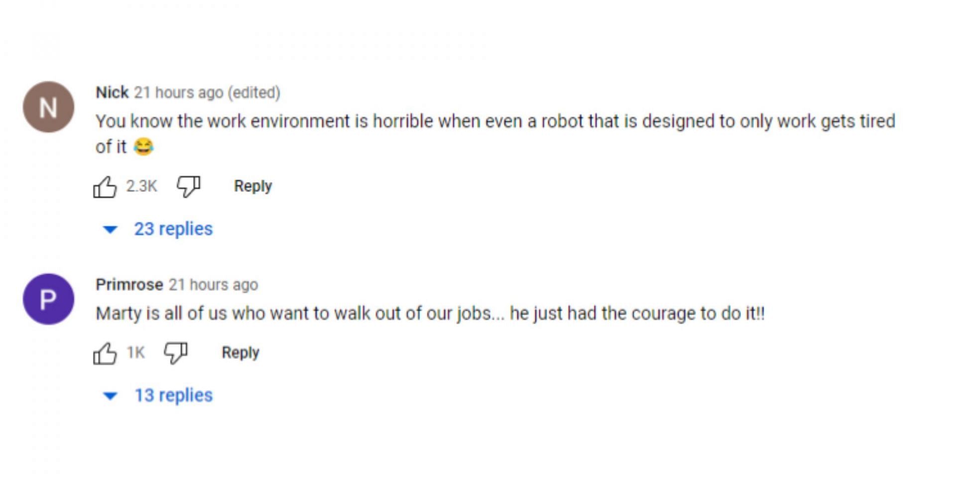 Internet reacts to service robot&#039;s brief escape (Image via YouTube)