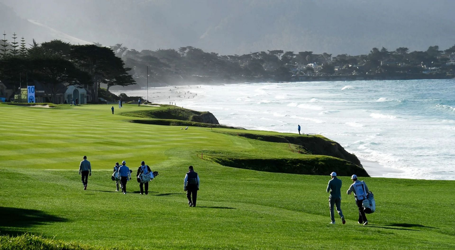 A caddie was given a CPR at AT&amp;T Pebble Beach Pro-Am after he collapsed during the Round 2 on Friday