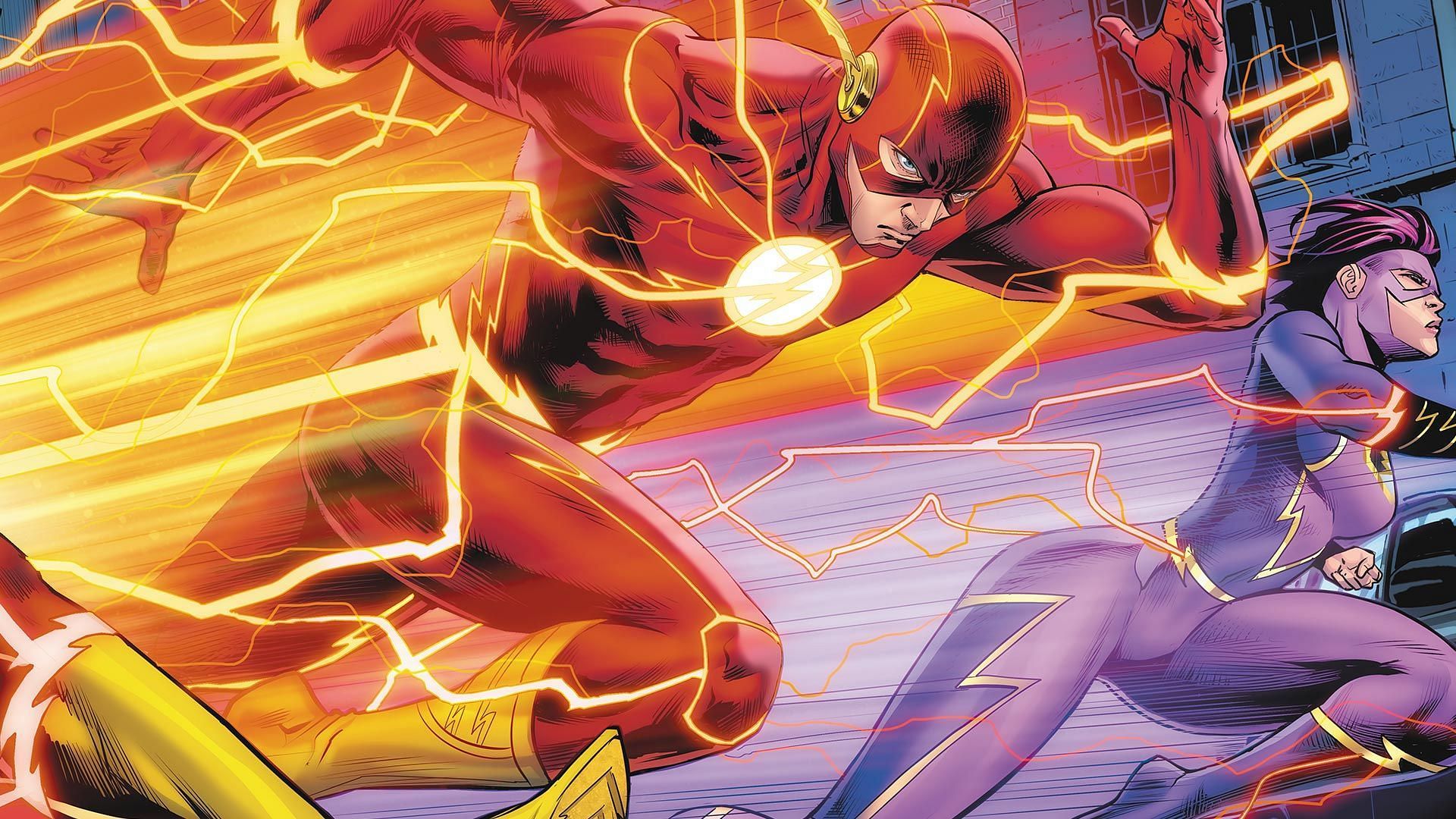 Flash uses speed to increase his power (Image via DC Comics)