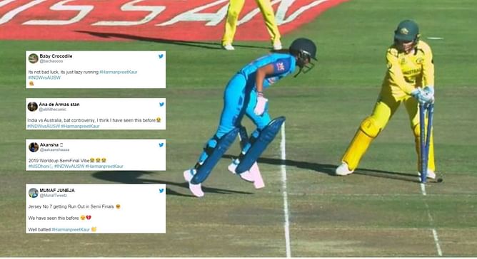 “We have seen this before” – Fans compare Harmanpreet Kaur’s run out in Women’s T20 World Cup semi-final to MS Dhoni's dismissal in World Cup 2019