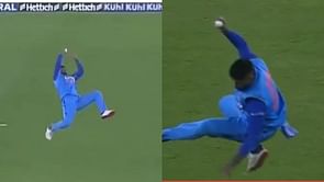 [WATCH] Suryakumar Yadav claims stunning catch to dent New Zealand's run chase in 3rd T20I